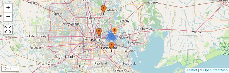 Related schools map