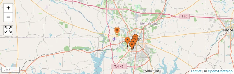 Related schools map