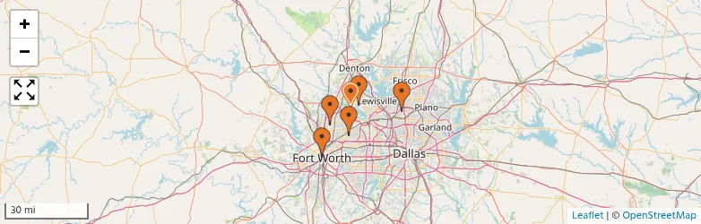 Related schools map