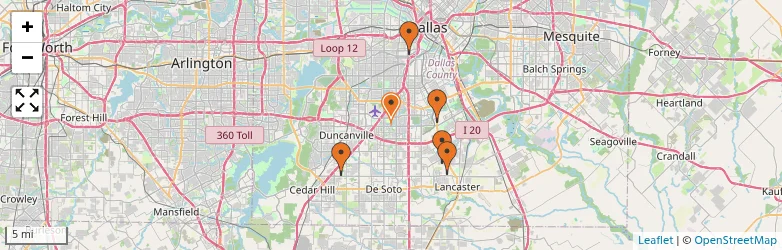Related schools map