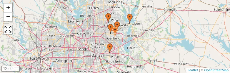 Related schools map