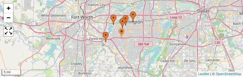 Related schools map