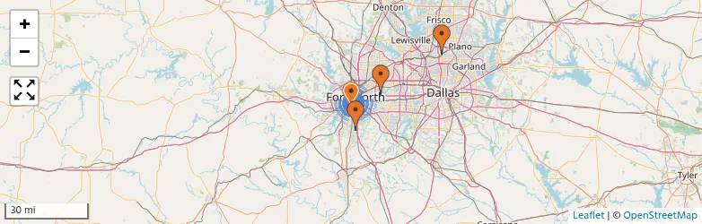 Related schools map
