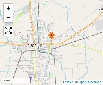 Map of Holy Cross School - Bay City