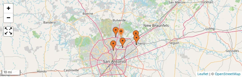 Related schools map