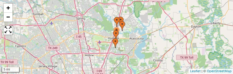 Related schools map