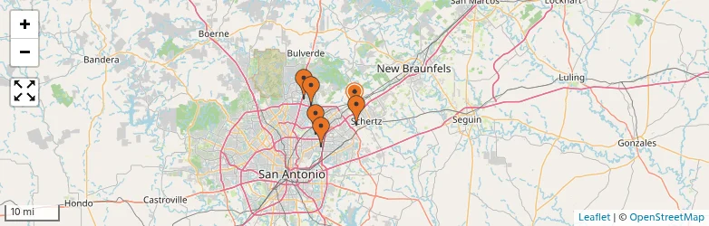 Related schools map