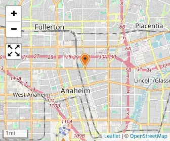 Map of Anaheim Preschool & Kindergarten