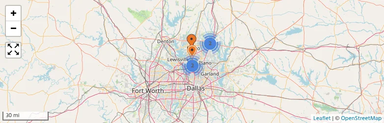 Related schools map