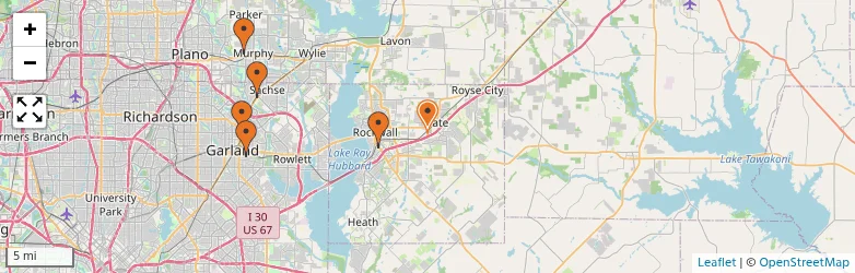 Related schools map