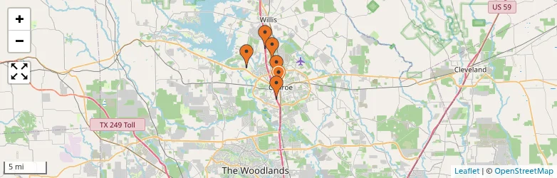 Related schools map