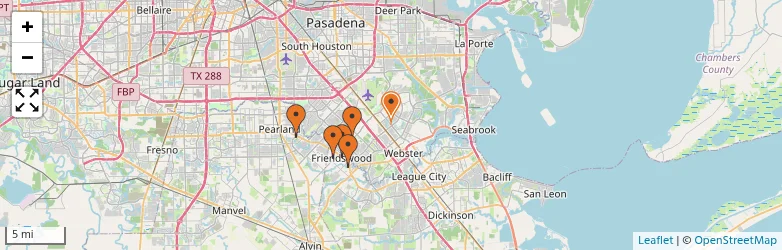 Related schools map