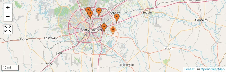 Related schools map