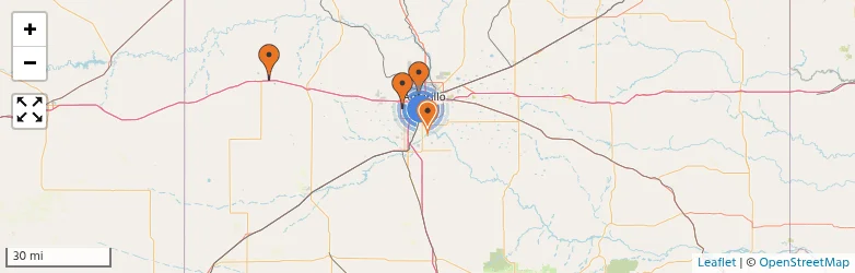 Related schools map