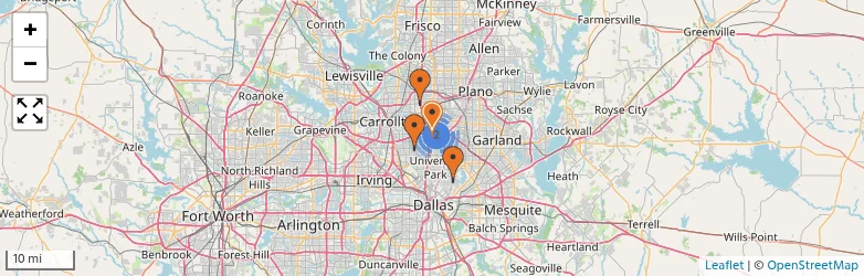 Related schools map