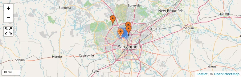 Related schools map