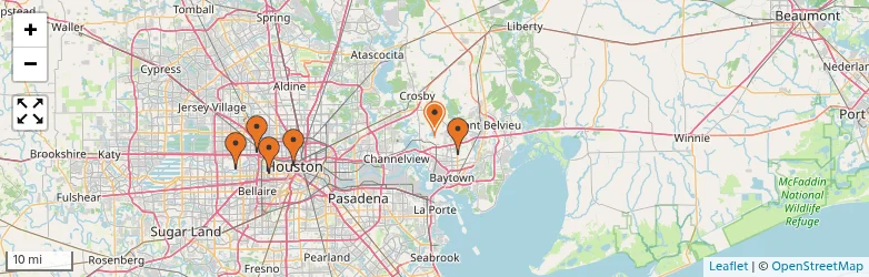 Related schools map