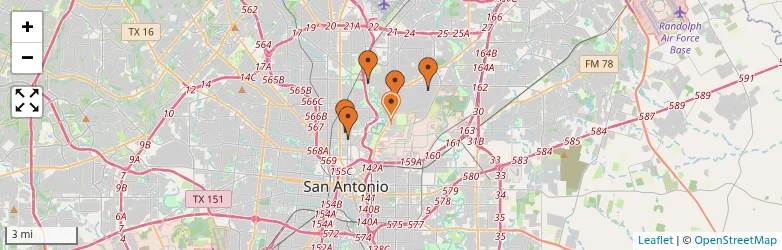 Related schools map