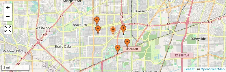 Related schools map