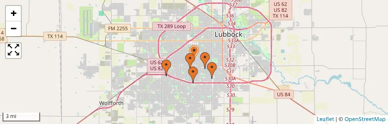 Related schools map