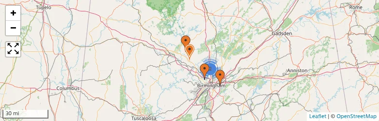 Related schools map