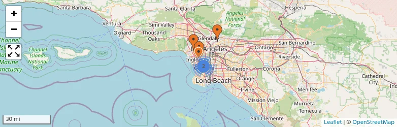 Related schools map