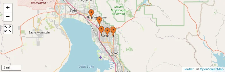 Related schools map
