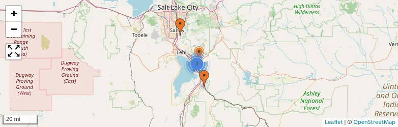 Related schools map