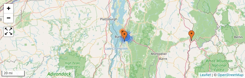 Related schools map