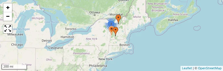 Related schools map