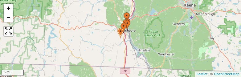 Related schools map