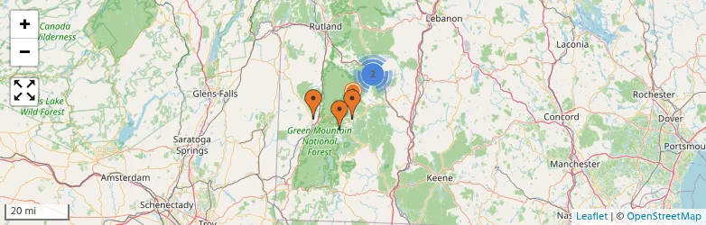 Related schools map
