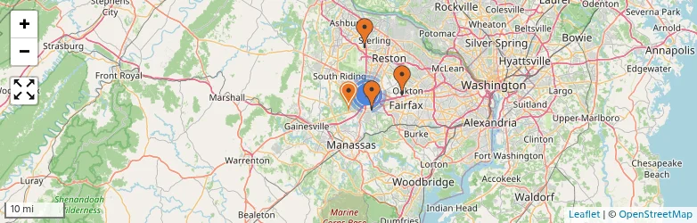 Related schools map