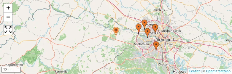Related schools map