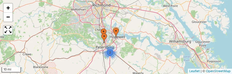Related schools map