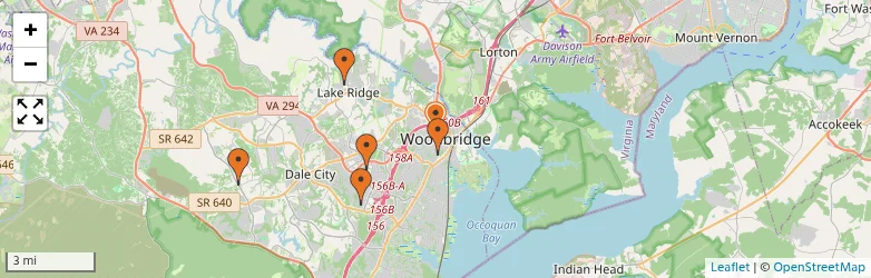 Related schools map