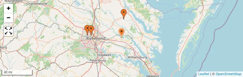 Related schools map