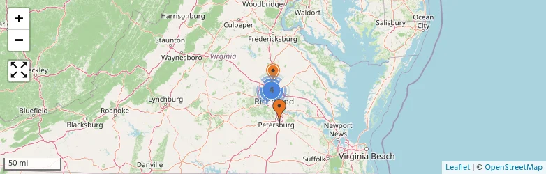 Related schools map