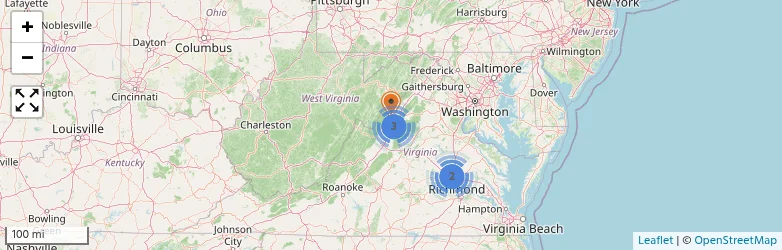 Related schools map