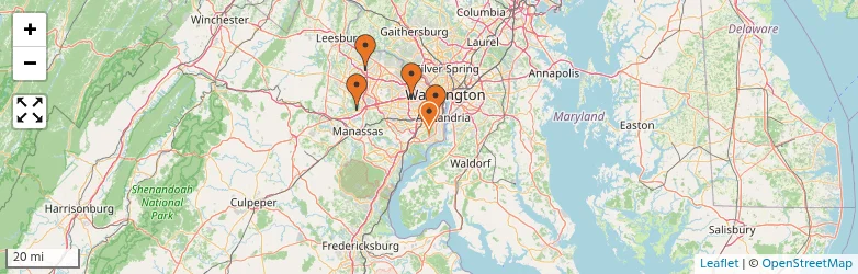 Related schools map