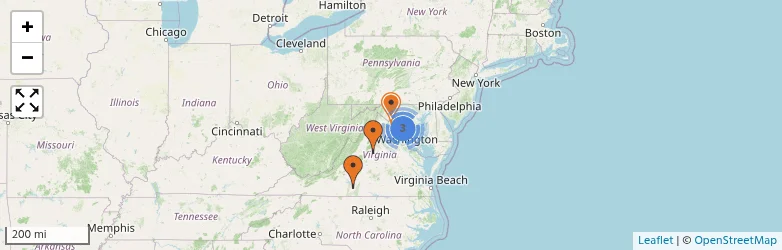 Related schools map