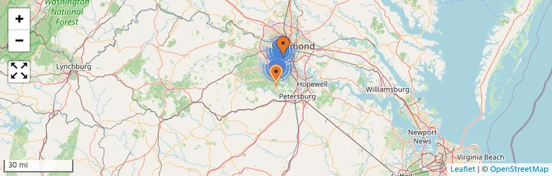 Related schools map