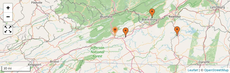Related schools map