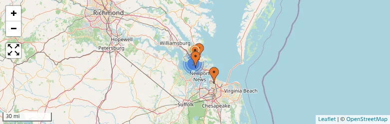 Related schools map