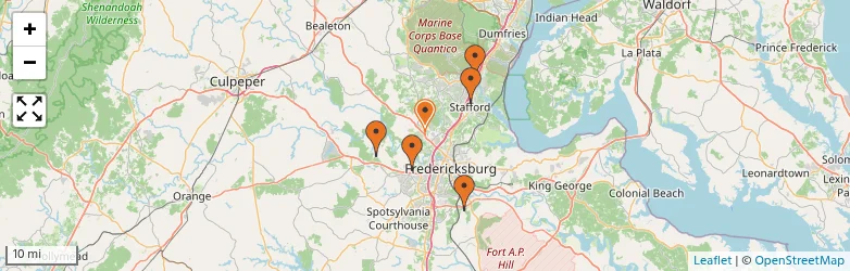 Related schools map