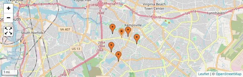 Related schools map