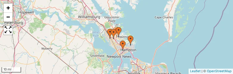 Related schools map