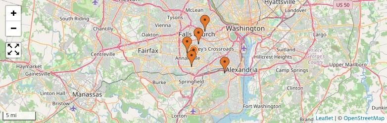 Related schools map