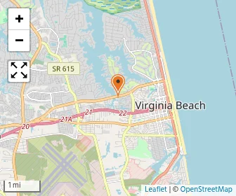 Map of Norfolk Christian School - Beach Campus