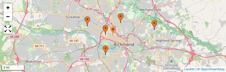 Related schools map
